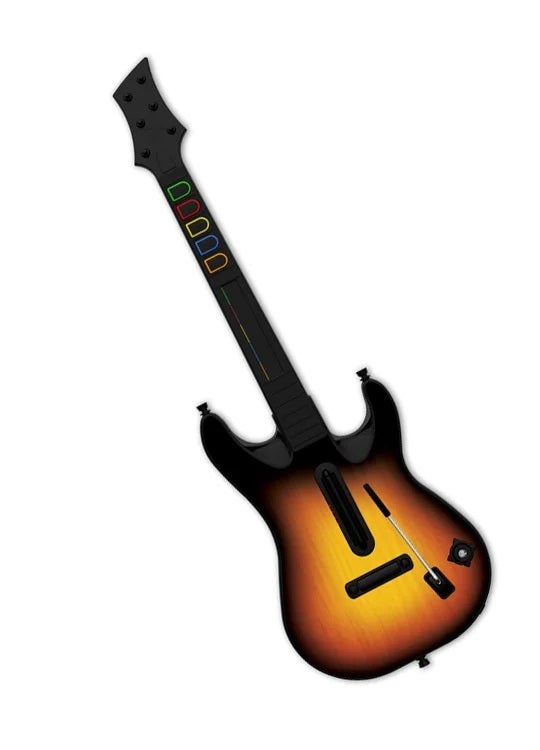 Guitar Hero Red Octane Sunburst Wireless Guitar Controller Guitar Only XBOX 360 Worthy collectables